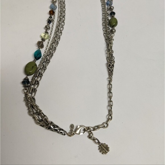 Premier Designs Multi-strands Beads & Silver Necklace - Picture 7 of 9